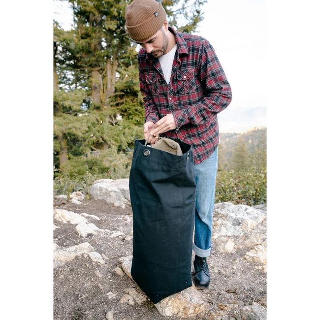 Stansport Top Load Canvas Deluxe Duffel Bag Black - Image 7