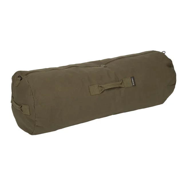 Stansport Zippered Canvas Deluxe Duffel Bag O.D. Green - Image 4