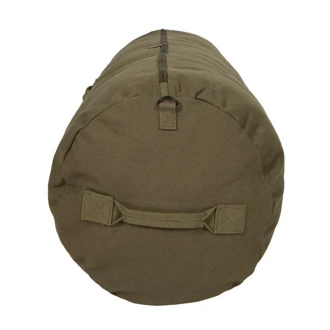 Stansport Zippered Canvas Deluxe Duffel Bag O.D. Green - Image 10