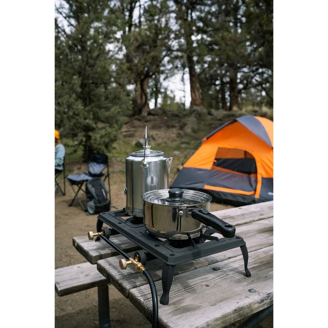 Stansport Cast Iron Stove with Double Burner - Image 2