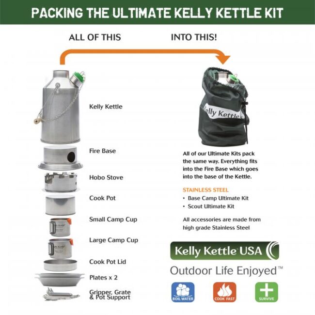 Kelly Kettle Ultimate 'Base Camp' Kit (Stainless Steel) - Image 3