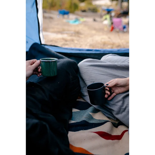 Fleece Sleeping Bag - 75 IN X 32 IN - BLACK - Image 7