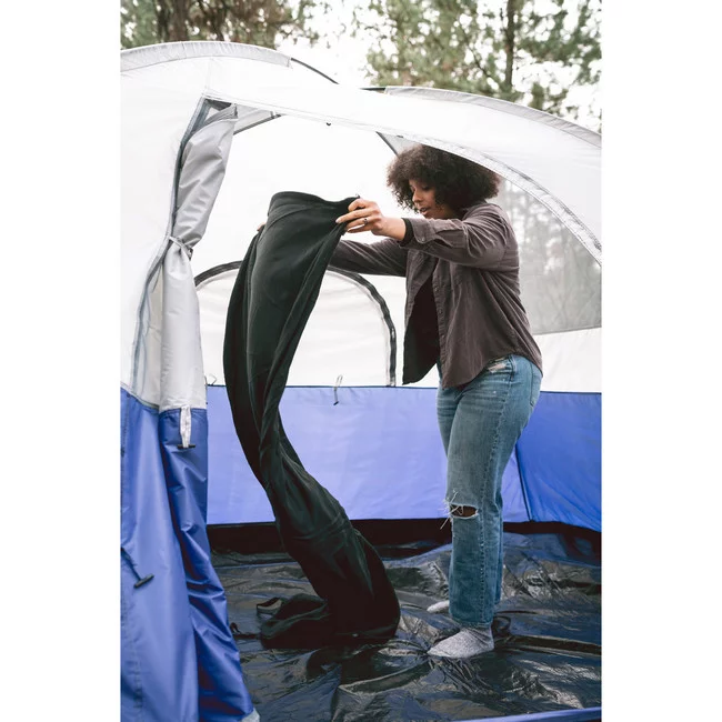 Fleece Sleeping Bag - 75 IN X 32 IN - BLACK - Image 9