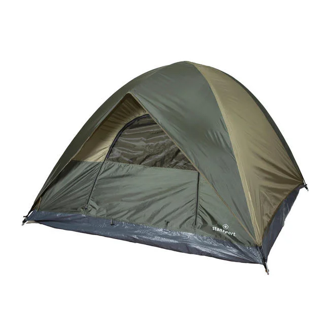 Trophy Hunter Dome Tent - 3 Person - Dark Olive and Tan - Image 3