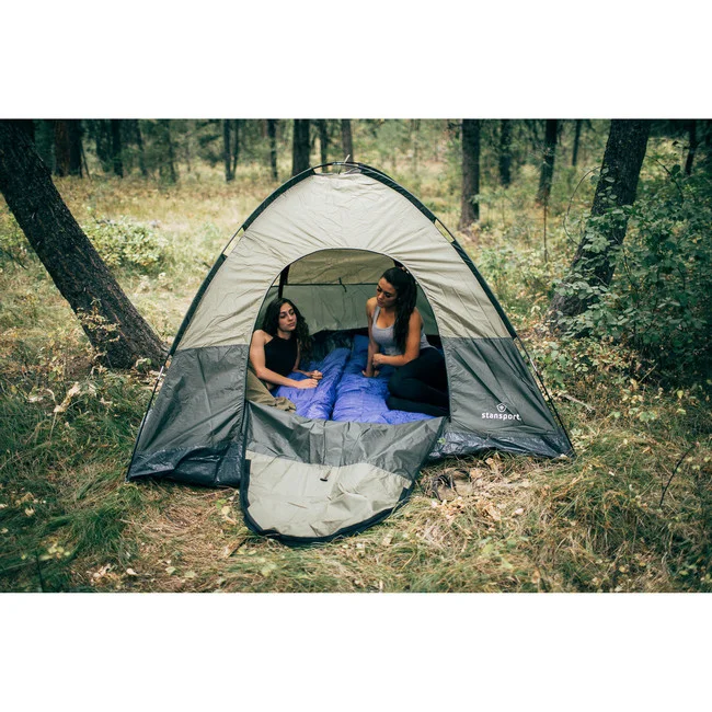 Trophy Hunter Dome Tent - 3 Person - Dark Olive and Tan - Image 11