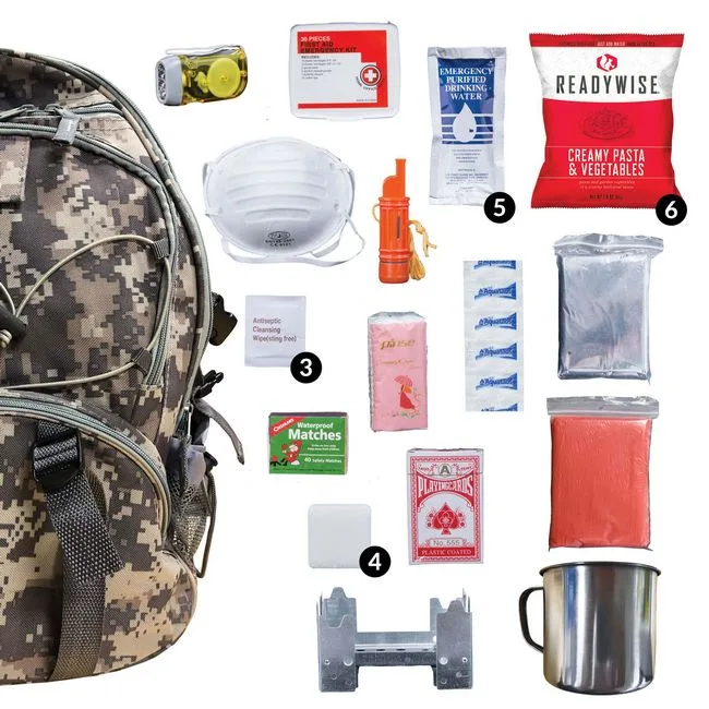 Camo 64 Piece Survival Backpack (Bugout bag) - Image 2