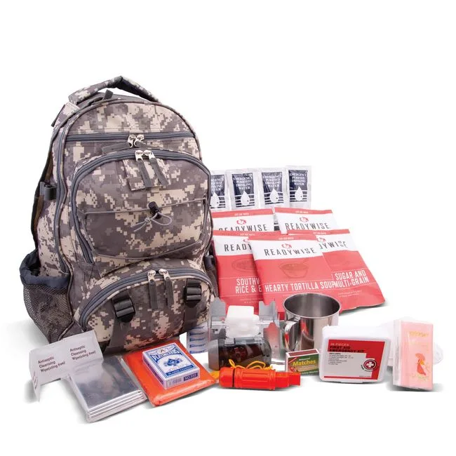 Camo 64 Piece Survival Backpack (Bugout bag)