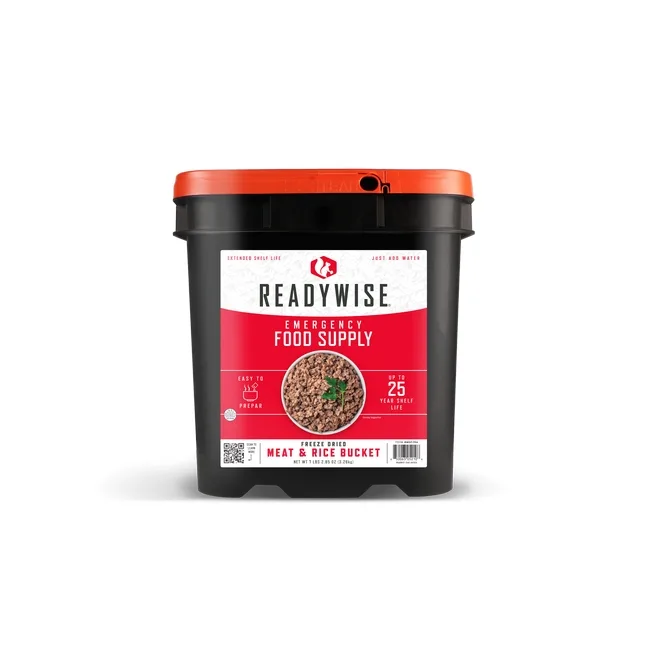 ReadyWise Freeze Dried Meat & Rice Survival Bucket